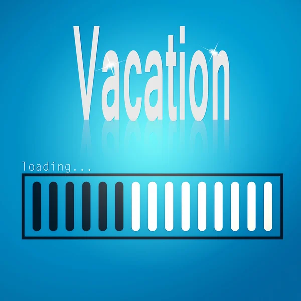 Vacation blue loading bar — Stock Photo, Image