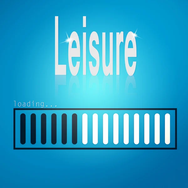 Leisure blue loading bar — Stock fotografie