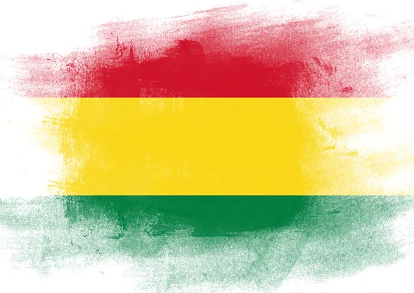 Flag of Bolivia painted with brush — Stock Photo, Image