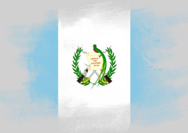 Guatemala bayrağı fırça ile boyalı