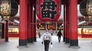 Tokyo, Japan- 16 Dec 2025: Hozomon Gate at Sensoji Temple in Tokyo, Japan. It is the inner of two large entrance gates that ultimately leads to the Senso-ji in Asakusa