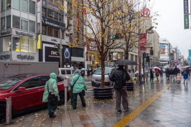 Tokyo, Japonya - 24 Aralık 2025: İnsanlar Shinjuku, Tokyo 'dan alışveriş yapıyor. Son model butiklerden yerel esnaf pazarlarına kadar Shinjuku, Japonya 'nın zengin kültürünü yansıtan bir alışveriş deneyimi sergiliyor.