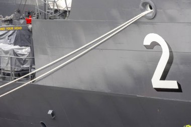 Singapur-21 Kasım 2025: Singapur 'da RSS Resolution' ın sergisi ve tanıtımı. Kararlılık, Singapur Donanması 'nın Endurance sınıfı iniş platformunun ikinci gemisidir.