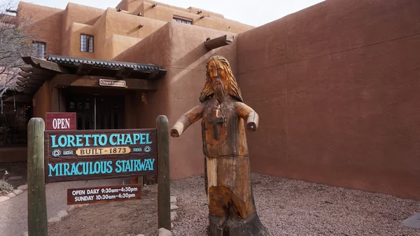 Loretto chapel Santa Fe in New Mexico — Stock Photo, Image