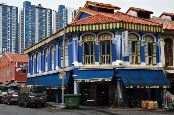 Le quartier animé de Little India à Singapour — Photo