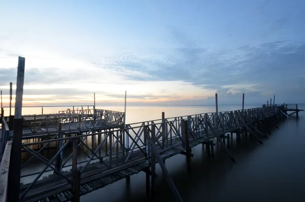 Танджунг Sepat коханець jetty вранці світло — стокове фото