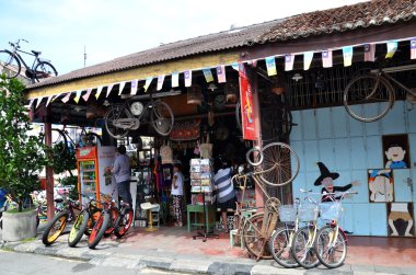 Bisiklet Kiralama hizmeti Penang, Georgetown'da mevcuttur