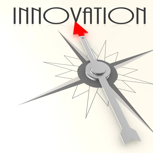 Compass with innovation word — Stock Photo, Image