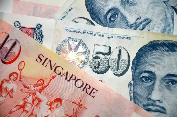 シンガポールの紙幣の詳細 — ストック写真