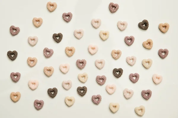 Δημητριακά Σχήμα Καρδιάς Χειροποίητη Φυσική Διακόσμηση Από Κερί Σόγιας Θέμα — Φωτογραφία Αρχείου