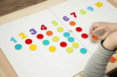 DIY çocuklar için iyi motor becerileri geliştirmek için bir araç, oyun yoluyla mantıklı düşünme. Saymayı öğrenmek ve hayal gücünü, yaratıcılığı, el-göz koordinasyonunu teşvik etmek için oyuncak.