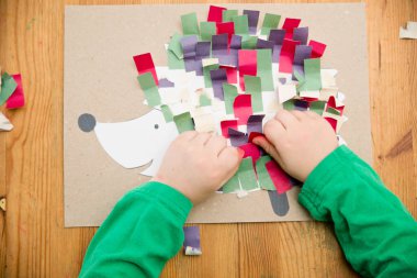 Kişisel Yapışkan Not Defteri Yapışkan Kirpi. Çocuğunuzu ofis temasına getirin.