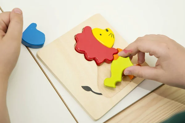Skládačka Baby Předčasné Vzdělávací Hračky Puzzle Děti Schopnost Cvičení Děti — Stock fotografie