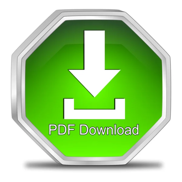 Botón de descarga PDF — Foto de Stock