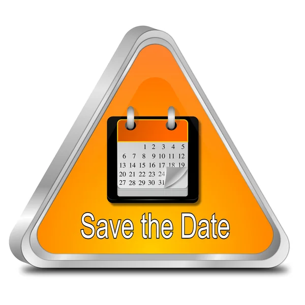 Save the Date Button — Stock Photo, Image