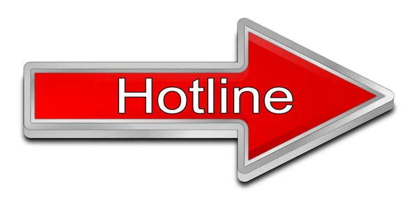 Pulsante freccia hotline — Foto Stock