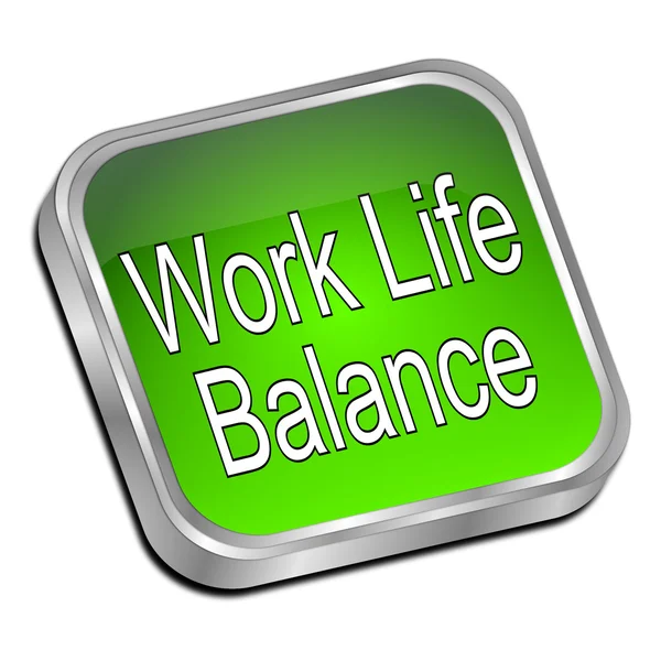 Кнопка Work Life Balance — стоковое фото