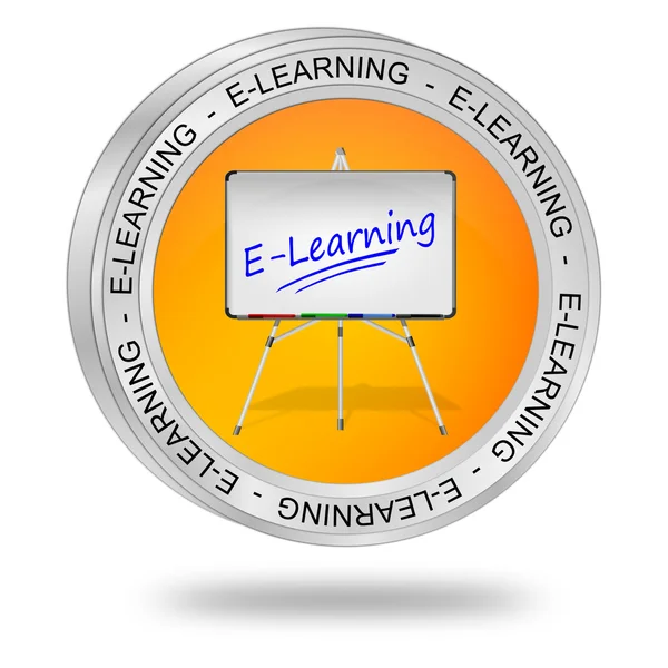 E-Learning Button — Stock Photo, Image