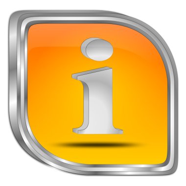 Bilgi düğmesi - 3d çizim