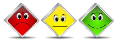 Oylama düğmeleri - 3d çizim