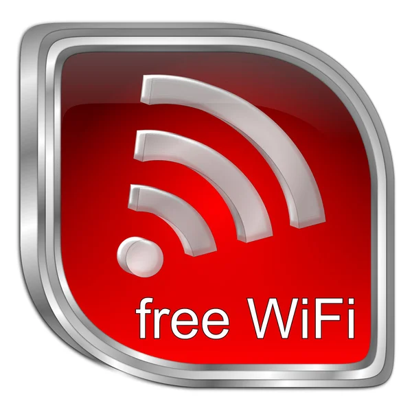 Pulsante WiFi wireless gratuito - Illustrazione 3D — Foto Stock