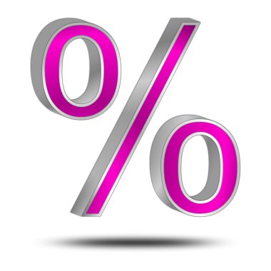 Sembol - 3d illüstrasyon indirimli