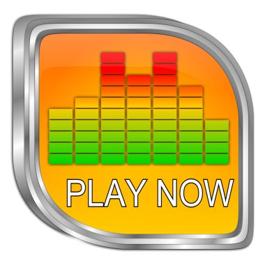 Yürüt düğmesi - 3d çizim