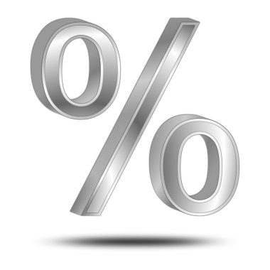 Sembol - 3d illüstrasyon indirimli