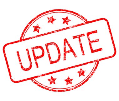 Güncelleştirme lastik damgası - illüstrasyon