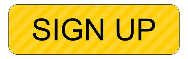 Sign Button Yellow White Background Illustration — Stock Photo, Image