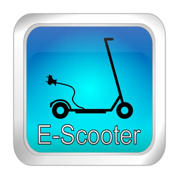 Scooter Button Blue Ілюстрація — стокове фото