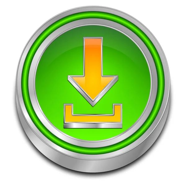 Кнопка Загрузки Зеленый Оранжевый Иллюстрация — стоковое фото