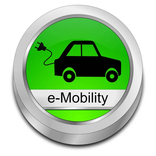 Mobilite Düğmesi Yeşili Illüstrasyon — Stok fotoğraf