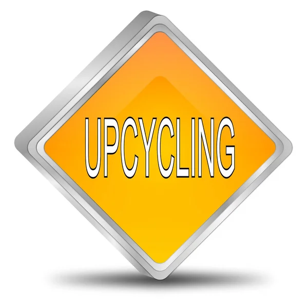 Upcycling Button Orange Illustration — Stock Photo, Image