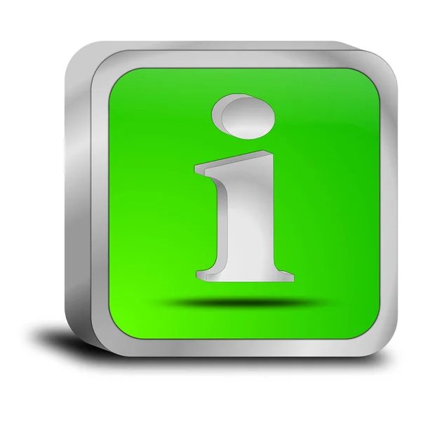 Information Button Green Illustration — Stock Photo, Image