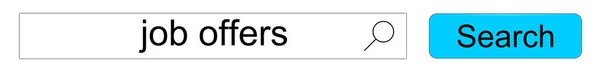 带有Job的Internet Search引擎提供蓝本示例 — 图库照片