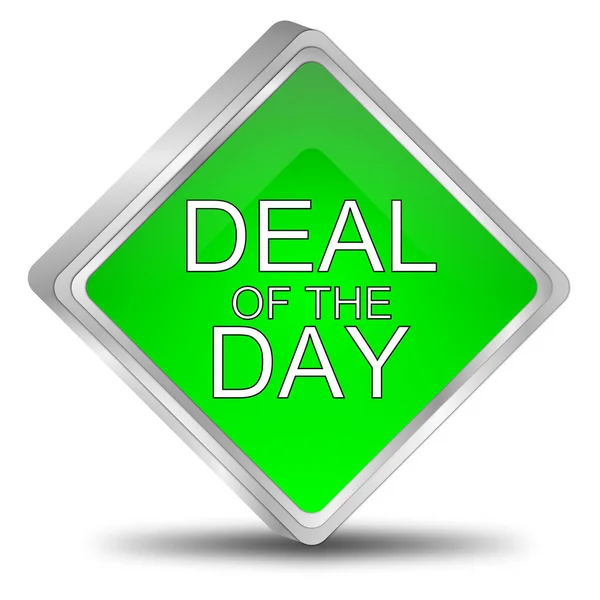 Deal Day Button Green Illustration — Stock Photo, Image