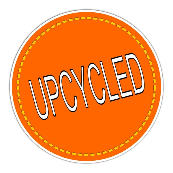 Upcycled Sticker Orange Illustration — Stock Photo, Image