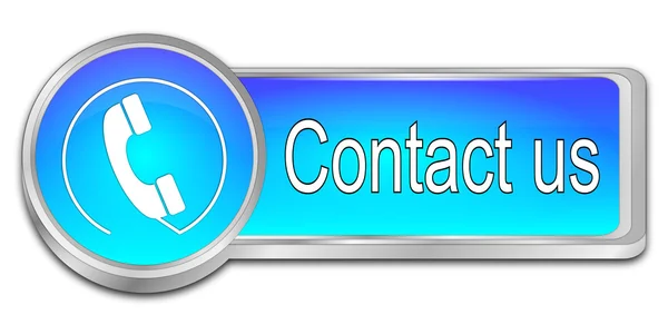 Button contact us — Stock Photo, Image