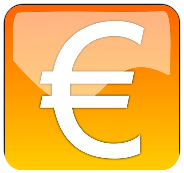 App com sinal de Euro — Fotografia de Stock