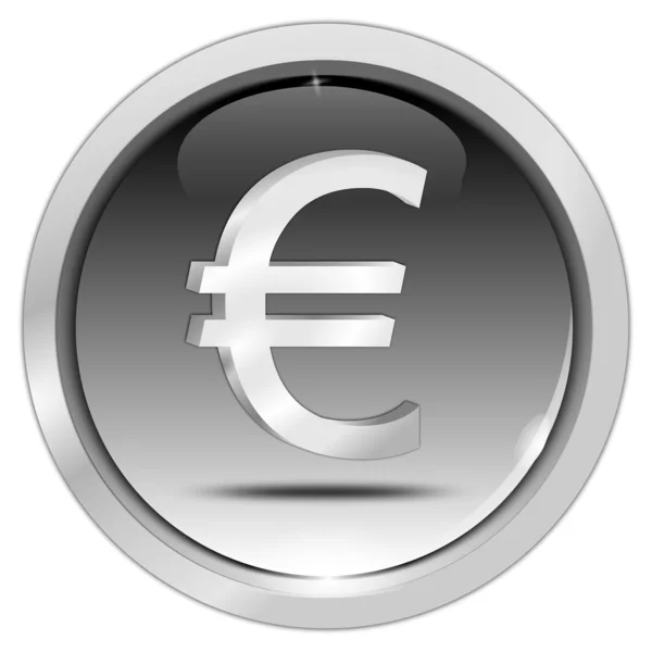 Button with Euro sign — Stock Photo, Image