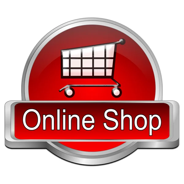 Online Shop Button — Stock Photo, Image