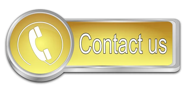 Button contact us — Stock Photo, Image