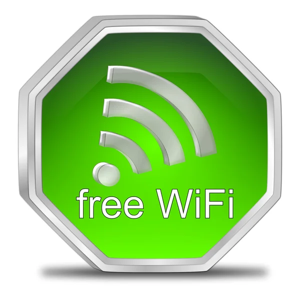 Кнопка WiFi — стоковое фото