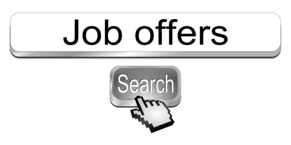 Internet web search motor de trabalho oferece — Fotografia de Stock