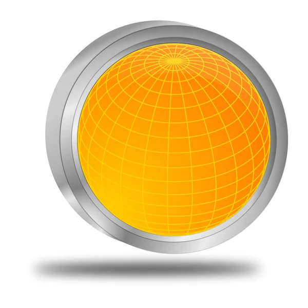 Orange Button — Stok fotoğraf