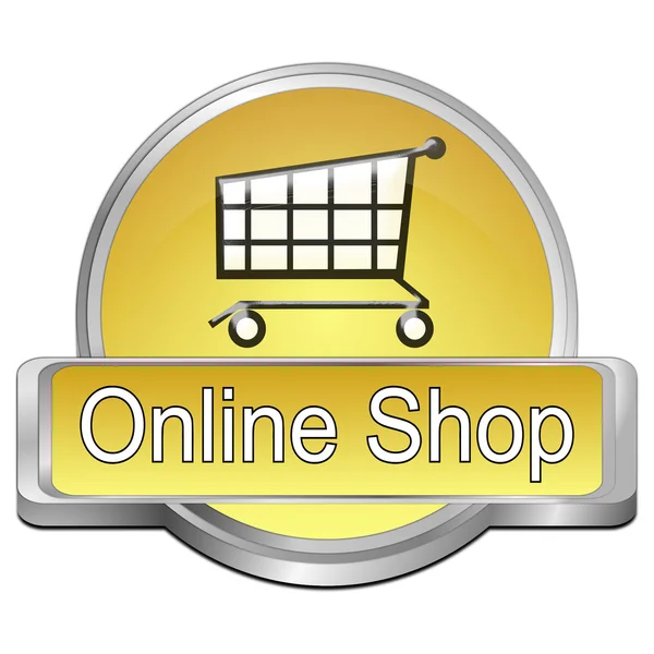 Schaltfläche Online-Shop — Stockfoto