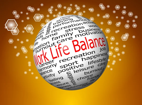 Work Life Balance wordcloud — Stock Photo, Image