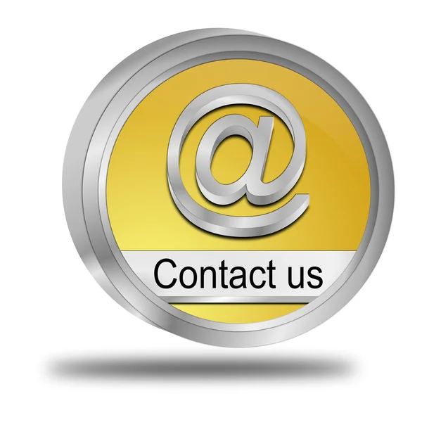 Button contact us — Stock Photo, Image