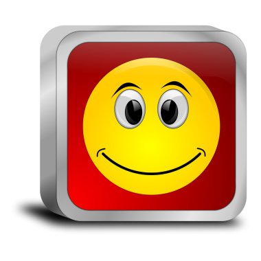 Gülümseyen yüzlü düğme